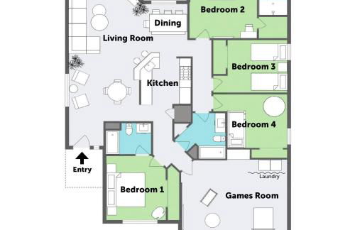 Stylish Villa Retreat with Pool - Photo 8