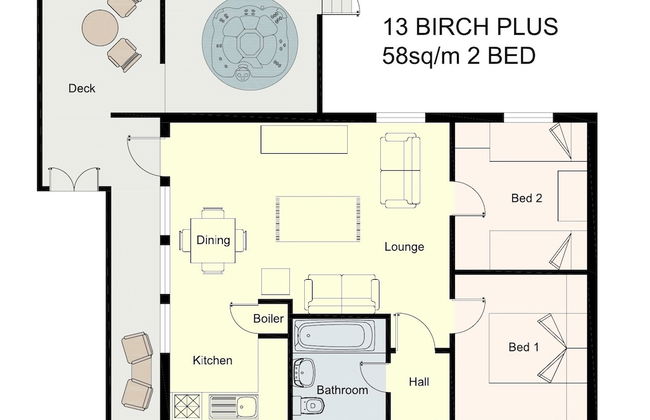 Birch Lodge 13 with Hot Tub - Photo 13