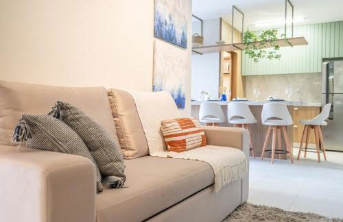 Aptos em Bal Piçarras a150m da PRAIA, dois quartos, sala de estar, COZINHA COMPLETA, SACADA com CHURRASQUEIRA, WI-FI, PISCINA, PORTARIA 24h, PLAYGROUND e QUADRA DE ESPORTES - Foto 20