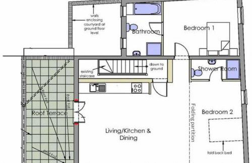 Spacious Apartment with Roof Terrace, near The Waterfront, Ipswich - Foto 37