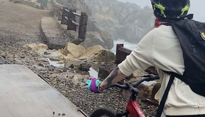 Get great views of the rocky cliffs