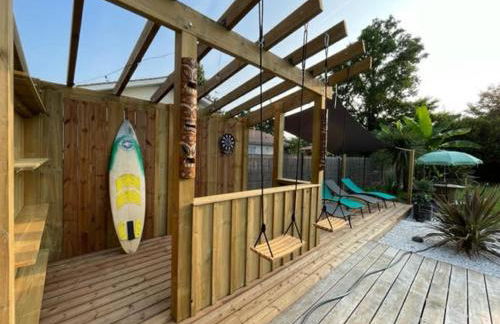 Villa de charme avec piscine privée et clim 8 pers près du lac de Parentis - Foto 6