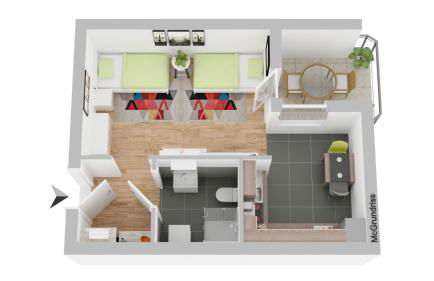 -CS24- Apartment with 2 beds and terrace - MF01 - Foto 8