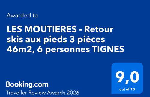 LES MOUTIERES 3 étoiles - 46m2, SKIS AUX PIEDS, 6 pers TIGNES - Foto 20