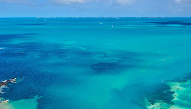 Tour de lancha pela lagoa Nichupté