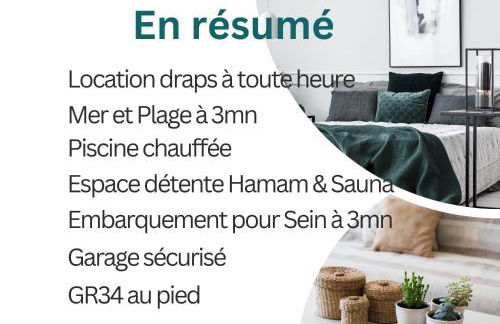 DUPLEX VUE MER - Parking sous sol - Plage 2 mn - 4 lits - Foto 9