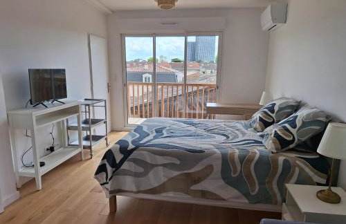 Studio 1 rénové lit queen size balcon garage - Foto 1