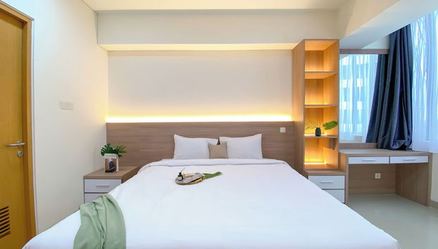 Cozy Living And Homey Studio Apartment At One Narita Residence - Foto 4, Habitación