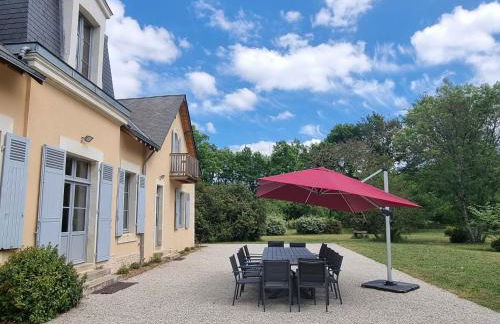 Luxe et tranquillité au vert: maison 6 chambres, piscine, proche du Mans, idéale familles et groupes - FR-1-410-361 - Foto 15