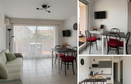 Résidence Appart T2 3 étoiles Clim piscine mer garage - Foto 2