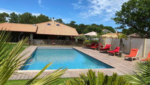 Villa Valhalla - 400m from beach, sauna and big heated pool - Foto 2, Garden, sunbed, Garden view