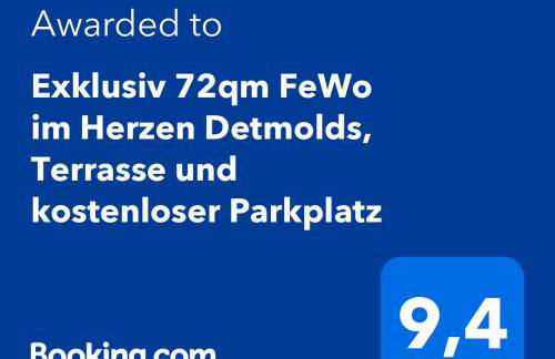 Exklusiv 72qm FeWo im Herzen Detmolds, Terrasse und kostenloser Parkplatz - Foto 3