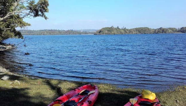 Sur le point de commencer la balade en kayak