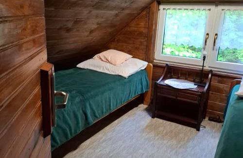 Duży drewniany domek nad rzeką, Obidza 381, Łącko - Foto 21