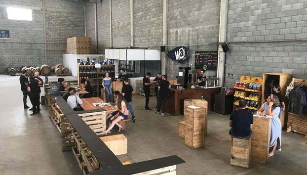 Brewery tasting area