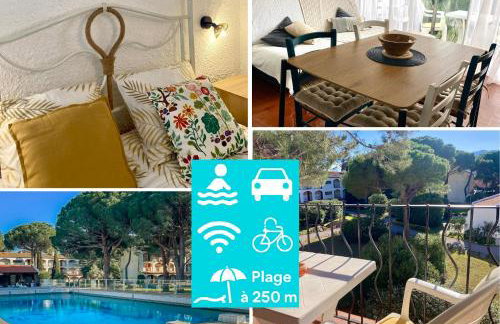 Idyllique ! Terrasse vue jardin et montagne, parking, local à vélos, à 2 pas de la plage et piscine de mai à septembre ! - Foto 2