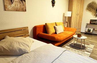 Nähe Uni Campus inklusive Parkplatz Boho-Suite by Rentigo - Perfekt für einen Aufenthalt in Zentrumnähe! - Foto 5