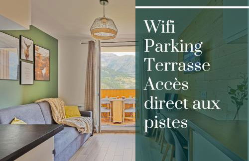Studio de charme avec vue sur le Val d'Allos, parking et Wifi gratuit - Photo 1