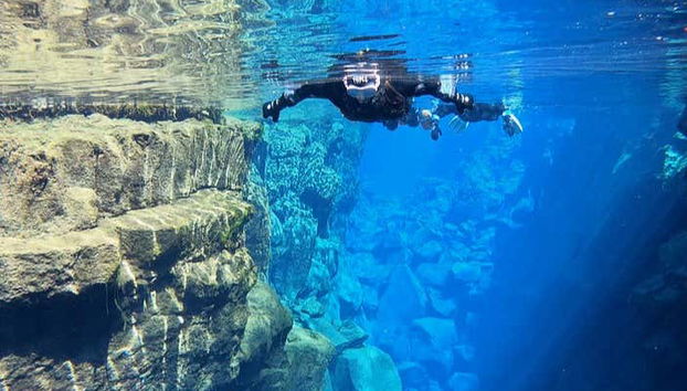 Contemplando as paisagens submarinas