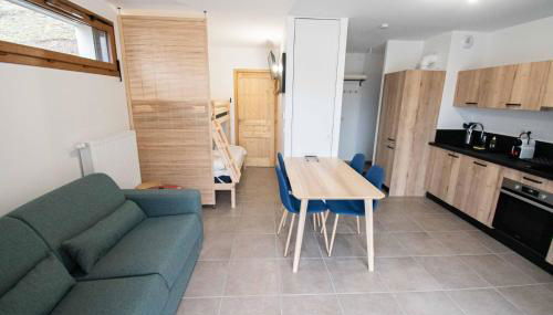 Dans résidence neuve LE SNOW ROC sur les pistes, grand studio cosy 5 pers avec terrasse panoramique, SAUNA, WIFI - Foto 3