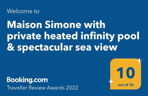 Maison Simone with private heated infinity pool & spectacular sea view - Foto 68