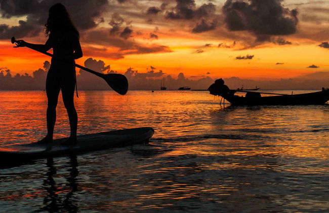 Paddle surf al atardecer - Foto 1