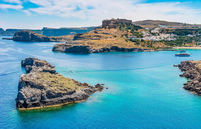 Excursion en bateau à LINDOS avec arrêts de baignade dans les baies Anthony Quinn et Tsambika - Photo 12