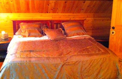 Cozy Log Cabin with a Private Hot Tub near Beartown State Forest, Massachusetts - Foto 4