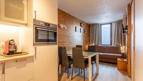 Studio rénové 4 pers, balcon, centre Plagne Bellecôte - FR-1-351-65 - Foto 4