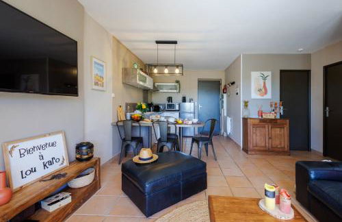 Lou Karo - Piscine partagée - Parking privé - Photo 7