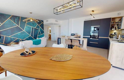 Spendide appartement tout confort, Résidence Archipel T4 en bord de plage, avec grande terrasse aménagée,spa et parking privé - Foto 3