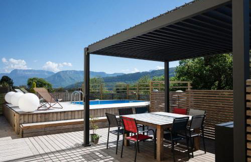 Appartement avec piscine & terrasse vue montagne - Foto 13