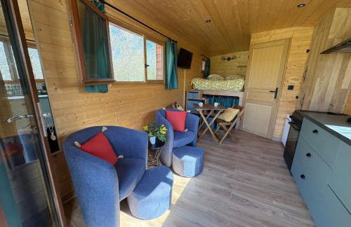 Évasion romantique en roulotte autonome avec confort moderne en pleine nature - FR-1-591-552 - Foto 12