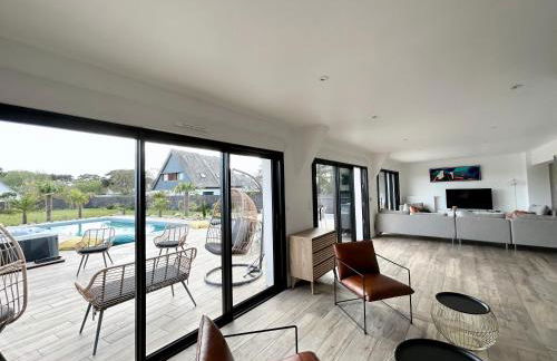 Superbe Villa à 200m de la plage tout confort avec piscine chauffée, couverte et spa - Foto 49