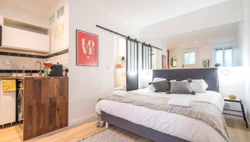 Eiffel Tower studio with terrace and AC - Foto 4, stove, pet friendly, minibar