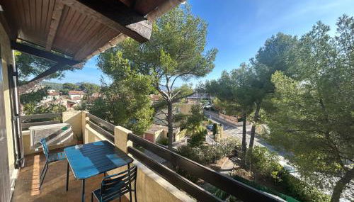 T2 tout confort et moderne, climatisé avec balcon et parking, à 10 min du port et de la plage - Foto 2, Garden view