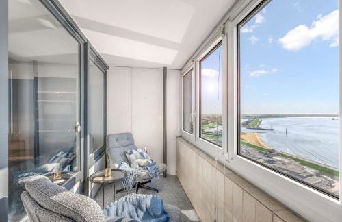 Exklusives Apartment Sunrise mit Whirlpool im 24-OG, Zugang zu Pool und Sauna - Foto 11