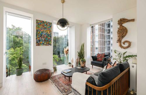 Modern Shoreditch 2 Bedroom Penthouse With Lift & Large Balcony Suit Family Sleeps 4 - Foto 8