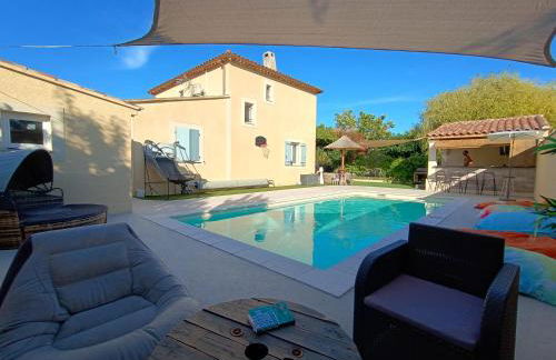 Maison villa avec piscine et spa, 8 à 10 personnes - Photo 13