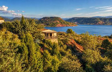Studio 22 m2, terrasse vue lac, dans propriété face au Lac du Salagou - Foto 1