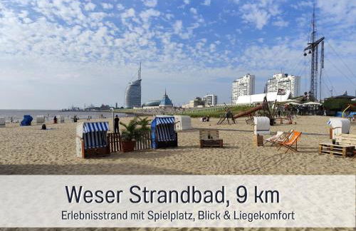 Fewos-Bremerhaven, Ferienwohnung "Lilie" in Geestland-Langen, ideal für Familien & Homeoffice - WLAN & kostenlose Fahrräder - 3 Zimmer, Balkon - nahe Bremerhaven - Foto 39