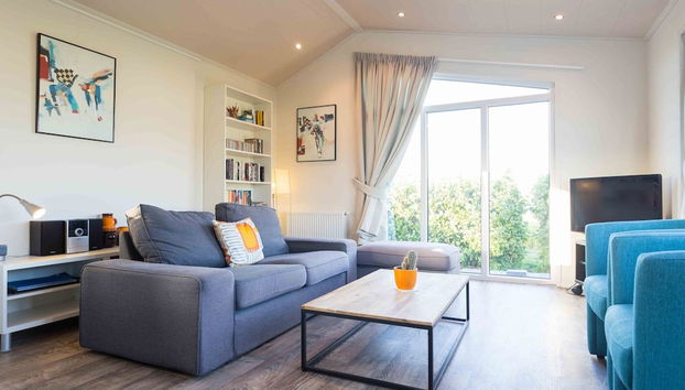 Neat Chalet With Microwave Near the Beach in Egmond - Foto 5, Sala de estar