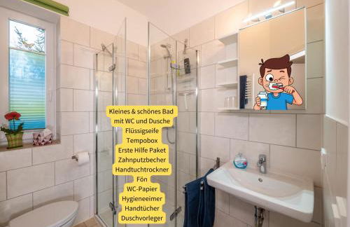 Holledau-Apartments - FeWo bis 5 Pers - getrennte Betten möglich - Vollausstattung - 24h Checkin - wöchentl Reinigung u Wäschewechsel - Waschmaschine u Trockner - WLAN - Minibar - XXL Parkplätze - Garten - ruhige Lage - Foto 33