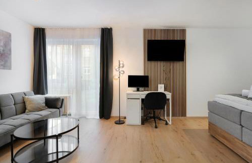 Moss & Gold Neu-Ulm - BRIGHT Collection - Studio für 3 mit Parkplatz, Küche, Arbeitsplatz - Foto 6
