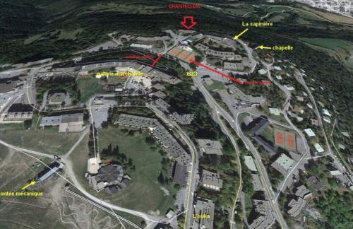 T2 PRALOUP 1600 bat Chanteclerc 6 personnes 36m2 avec chambre à part et 2 TV - Foto 5