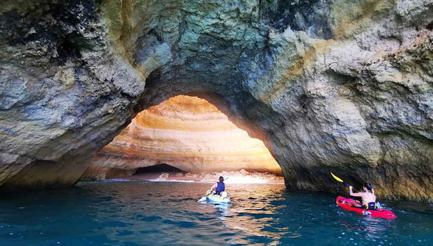 Kayak in the Benagil Caves
