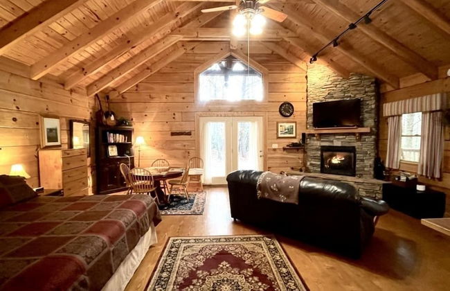 Romantic, pet friendly cabin with private hot tub, washer/dryer and full kitchen Studio Cabin by RedAwning - Foto 2