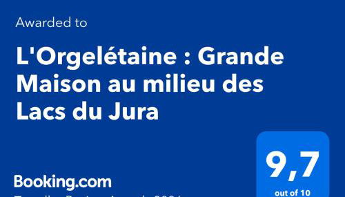 L'Orgelétaine : Grande Maison au milieu des Lacs du Jura - Foto 4
