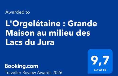 L'Orgelétaine : Grande Maison au milieu des Lacs du Jura - Foto 4