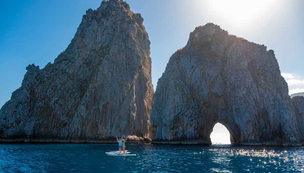 Disfrutando del tour en las tablas de paddle surf